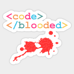 Code-Blooded Sticker